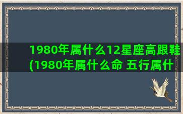 1980年属什么12星座高跟鞋(1980年属什么命 五行属什么)